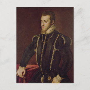 Portrait von Philip II von Spanien Postkarte