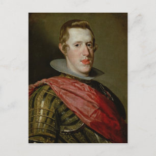 Portrait von Philip IV in Armor, 1628 Postkarte