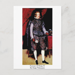 Portrait von Philip IV. von Diego Velazquez Postkarte