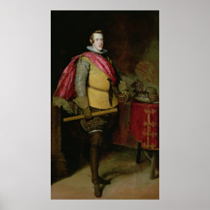 Portrait von Philip IV von Spanien Poster