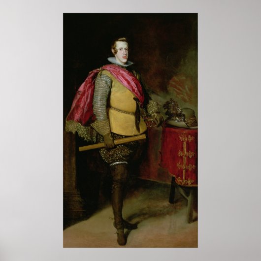 Portrait von Philip IV von Spanien Poster (Vorne)