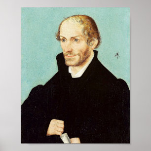 Portrait von Philip Melanchthon, 1537 Poster