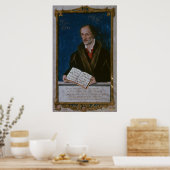 Portrait von Philipp Melanchthon Poster (Küche)