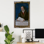 Portrait von Philipp Melanchthon Poster (Heimbüro)