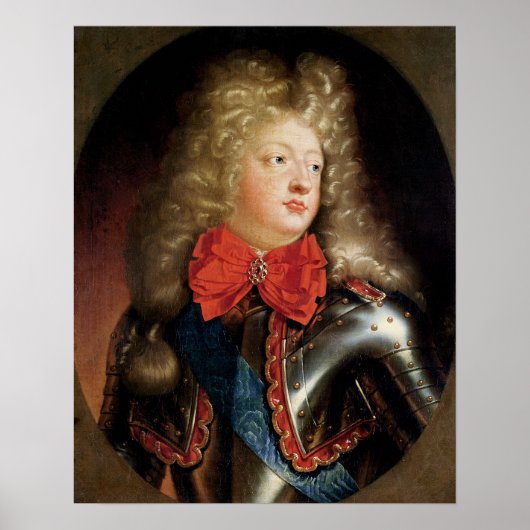 Portrait von Philippe d'Orleans Poster (Vorne)