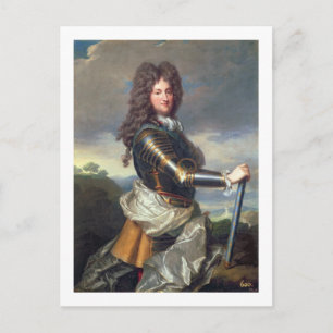 Portrait von Philippe von Orleans (1674-1723) (Öl Postkarte