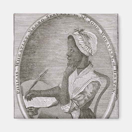 Portrait von Phillis Wheatley Magnet (Vorne)
