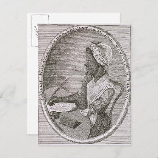 Portrait von Phillis Wheatley Postkarte (Vorne/Hinten)