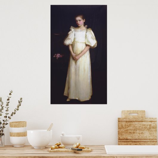 Portrait von Phyllis Waterlow von John Waterhouse Poster (Küche)