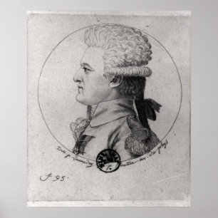 Portrait von Pierre Charles de Villeneuve Poster