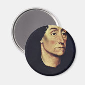 Portrait von Pierre de Beffremont von Weyden Rogie Magnet (Vorderseite/Rückseite)