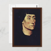 Portrait von Pierre de Beffremont von Weyden Rogie Postkarte (Vorne/Hinten)