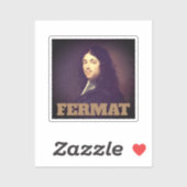 Portrait von Pierre de Fermat Aufkleber (Blatt)