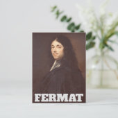 Portrait von Pierre de Fermat Postkarte (Stehend Vorderseite)