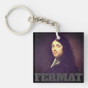 Portrait von Pierre de Fermat Schlüsselanhänger