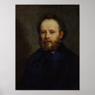 Portrait von Pierre Joseph Proudhon 1865 Poster