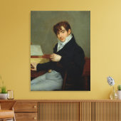 Portrait von Pierre Zimmermann 1808 Leinwanddruck (Insitu (Wohnzimmer))