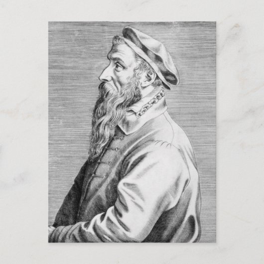 Portrait von Pieter Brueghel the Elder Postkarte (Vorderseite)