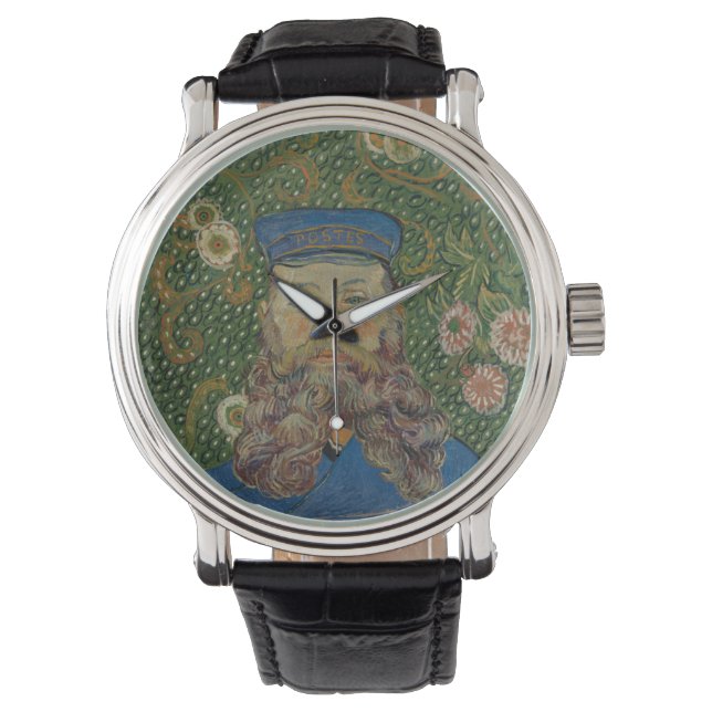 Portrait von Postman Joseph Roulin von Van Gogh Armbanduhr (Vorderseite)