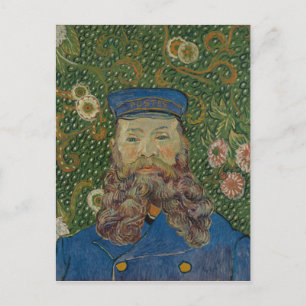 Portrait von Postman Joseph Roulin von Van Gogh Postkarte