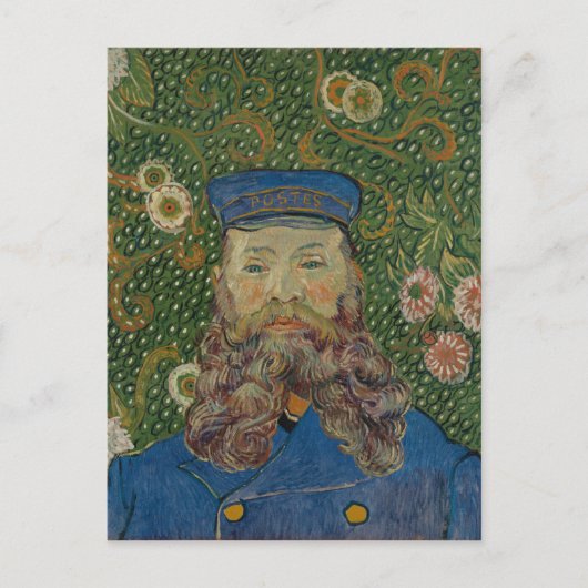Portrait von Postman Joseph Roulin von Van Gogh Postkarte (Vorderseite)