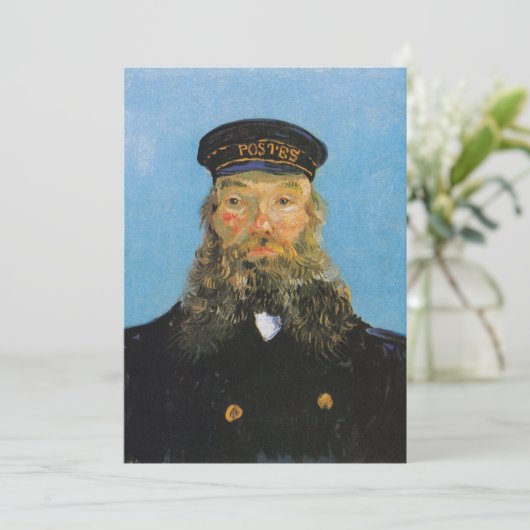 Portrait von Postman Roulin | Vincent van Gogh (Stehend Vorderseite)