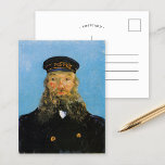 Portrait von Postman Roulin | Vincent Van Gogh Postkarte<br><div class="desc">Porträt des Postmanns Joseph Roulin (1888) von dem niederländischen Postimpressionisten Vincent Van Gogh. Original Malerei ist ein Öl auf Leinwand. Das Portrait ist eines von mehreren Van Gogh Gemälden seines nahen Freundes, eines Postangestellten in der südfranzösischen Stadt Arles. Dieser nahe Aufsatz des Postmanns Roulin in seiner Uniform ist Set vor...</div>