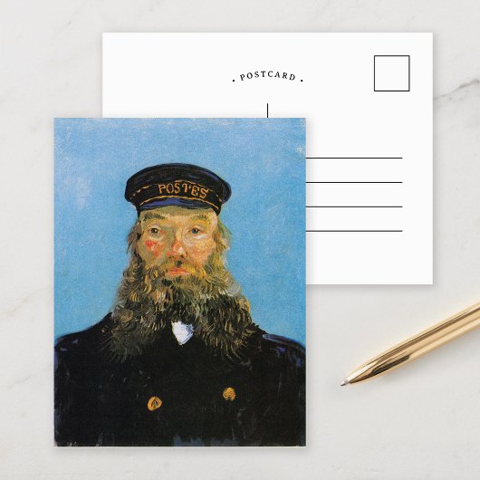Portrait von Postman Roulin | Vincent van Gogh Postkarte