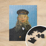 Portrait von Postman Roulin | Vincent Van Gogh Puzzle<br><div class="desc">Porträt des Postmanns Joseph Roulin (1888) von dem niederländischen Postimpressionisten Vincent Van Gogh. Original Malerei ist ein Öl auf Leinwand. Das Portrait ist eines von mehreren Van Gogh Gemälden seines nahen Freundes, eines Postangestellten in der südfranzösischen Stadt Arles. Dieser nahe Aufsatz des Postmanns Roulin in seiner Uniform ist Set vor...</div>