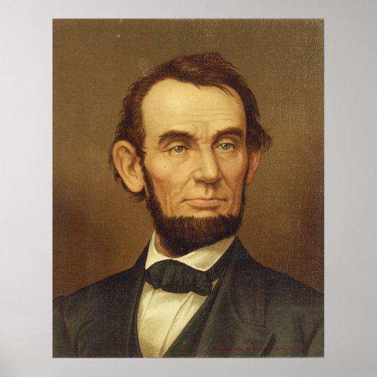 Portrait von Präsident Abraham Lincoln Poster (Vorne)