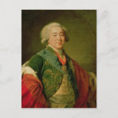 Portrait von Prinz Alexander Borisovich Kurakin Postkarte (Vorderseite)