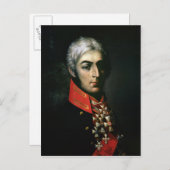 Portrait von Prinz Peter Bagration Postkarte (Vorne/Hinten)