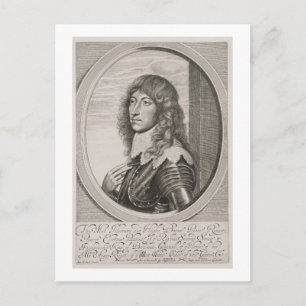 Portrait von Prinz Rupert (1619-82) Graf Palatine Postkarte