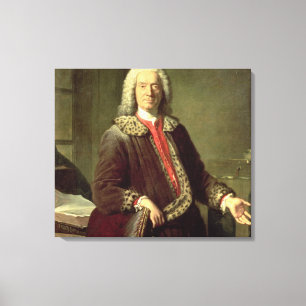 Portrait von Prosper Jolyot de Crebillon , 1746 Leinwanddruck
