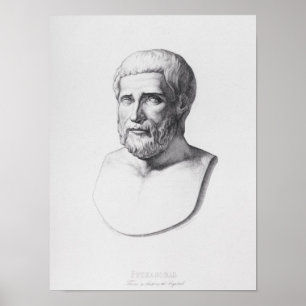 Portrait von Pythagoras Poster