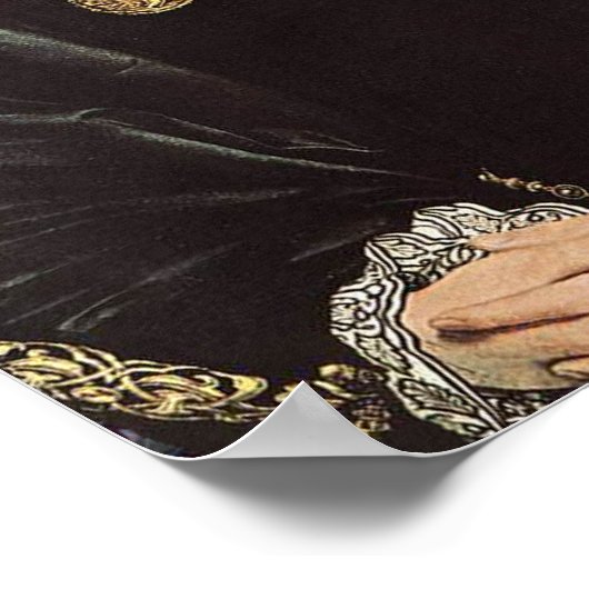 Portrait von Queen Katherine Howard aus England Poster (Ecke)