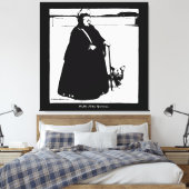 Portrait von Queen Victoria und Yorkie Dog Leinwanddruck (Insitu (Schlafzimmer))