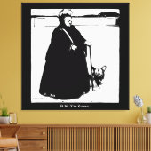 Portrait von Queen Victoria und Yorkie Dog Leinwanddruck (Insitu (Wohnzimmer))