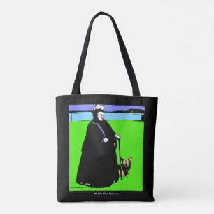 Portrait von Queen Victoria und Yorkie Dog Tasche