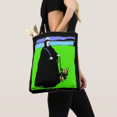 Portrait von Queen Victoria und Yorkie Dog Tasche (Von Nahem)