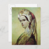 Portrait von Rachel Postkarte (Vorne/Hinten)