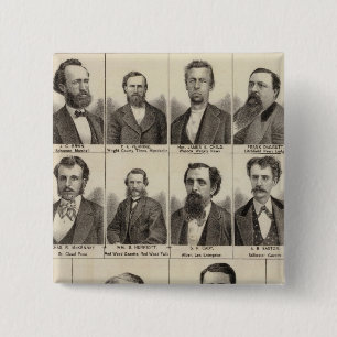 Portrait von Redakteuren und Redakteuren, Minnesot Button