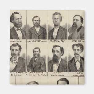 Portrait von Redakteuren und Redakteuren, Minnesot Magnet