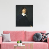 Portrait von Rene Descartes c.1649 Leinwanddruck (Insitu (Wohnzimmer))