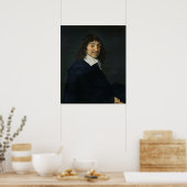 Portrait von Rene Descartes c.1649 Poster (Küche)