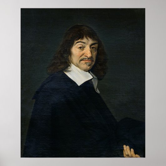 Portrait von Rene Descartes c.1649 Poster (Vorne)