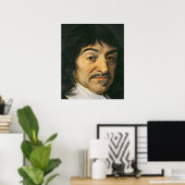 Portrait von Rene Descartes c.1649 Poster (Heimbüro)