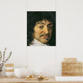 Portrait von Rene Descartes c.1649 Poster (Küche)