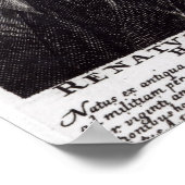 Portrait von Rene Descartes Poster (Ecke)