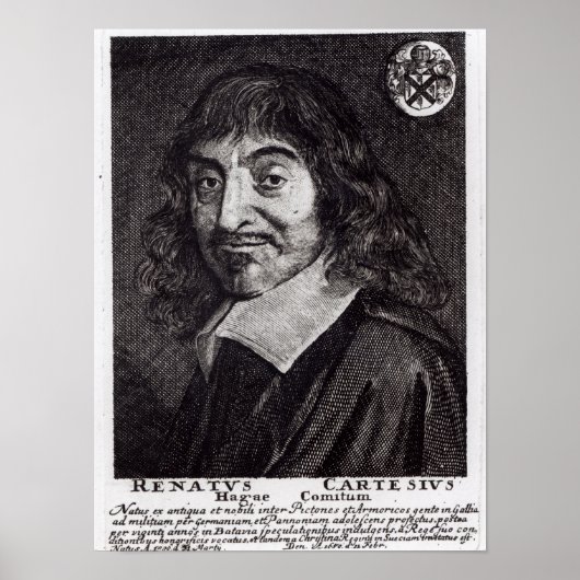 Portrait von Rene Descartes Poster (Vorne)